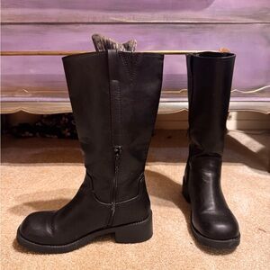 Time and Tru Black Heeled Boots